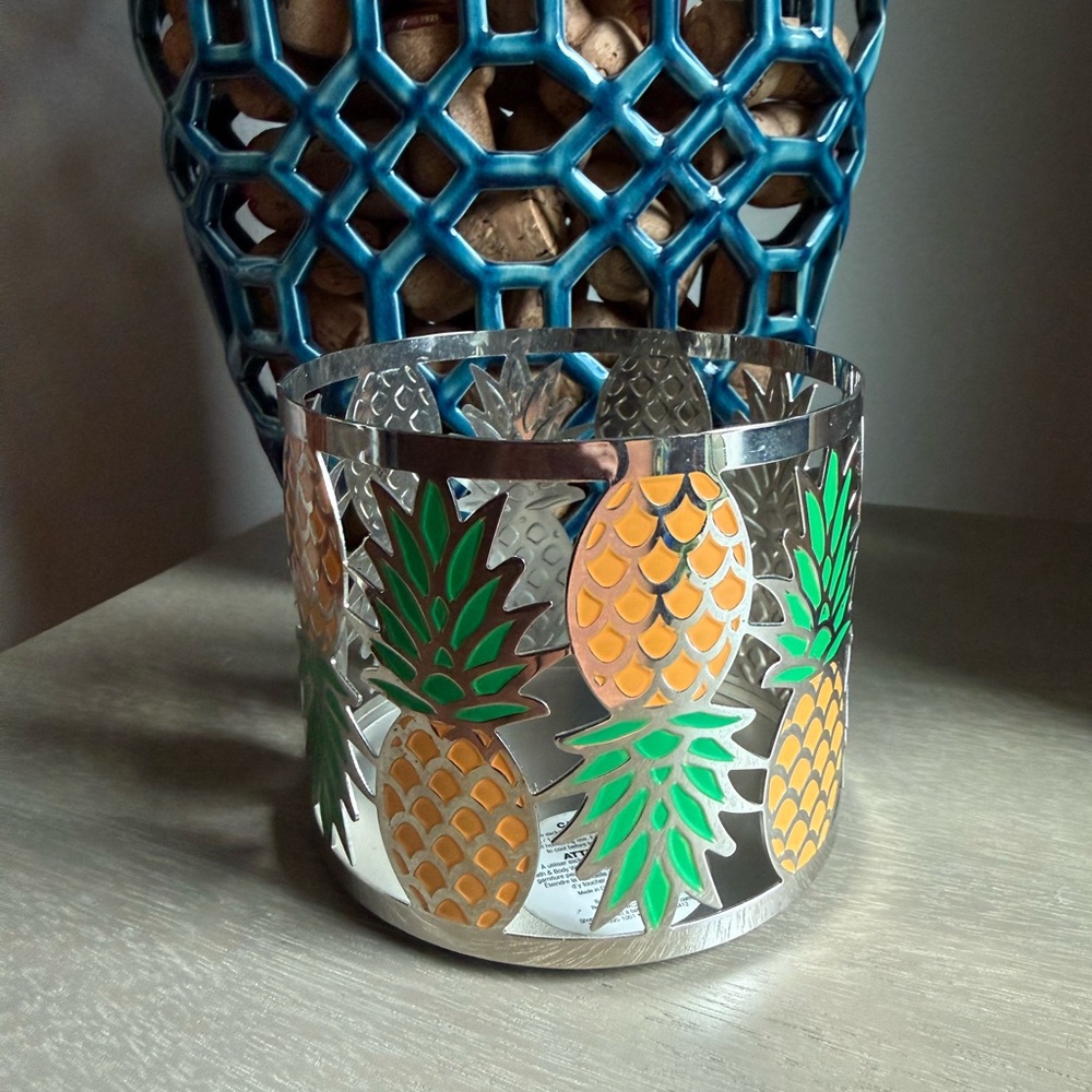Bath & Body Works Pineapple 3-wick Candle Holder